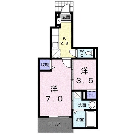 三ヶ森駅 徒歩37分 1階の物件間取画像